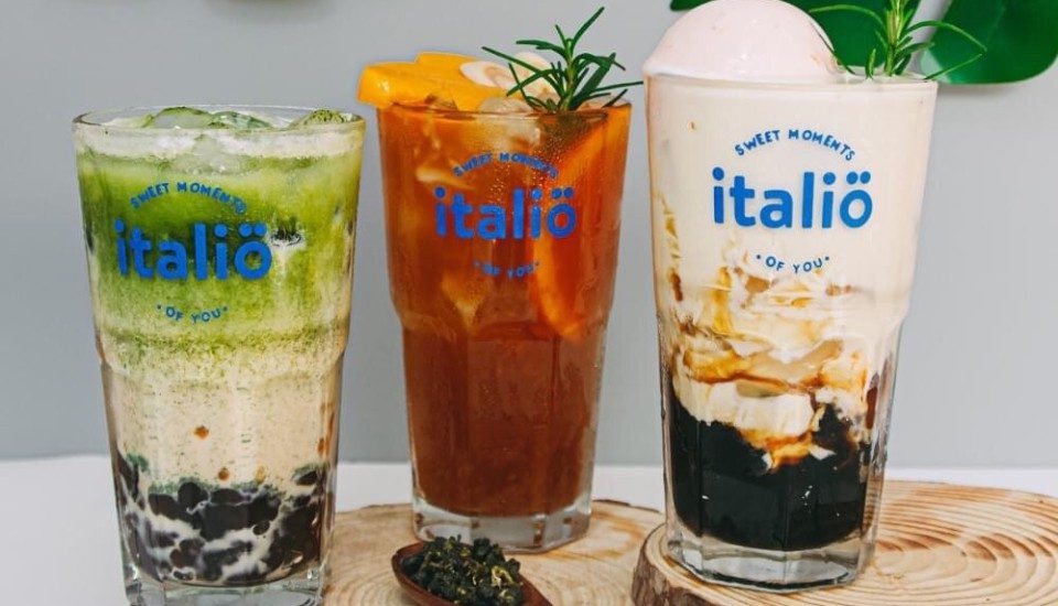 Italio nổi tiếng là địa chỉ để các bạn trẻ có thể thưởng thức bánh ngọt, kem cùng các loại nước uống.